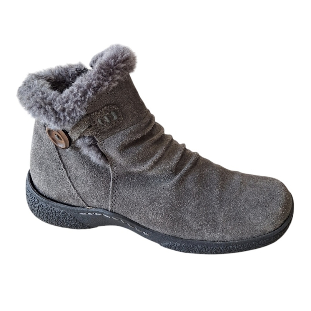 Bare Traps Loran Gray Faux Fur Lined Boots Size 6